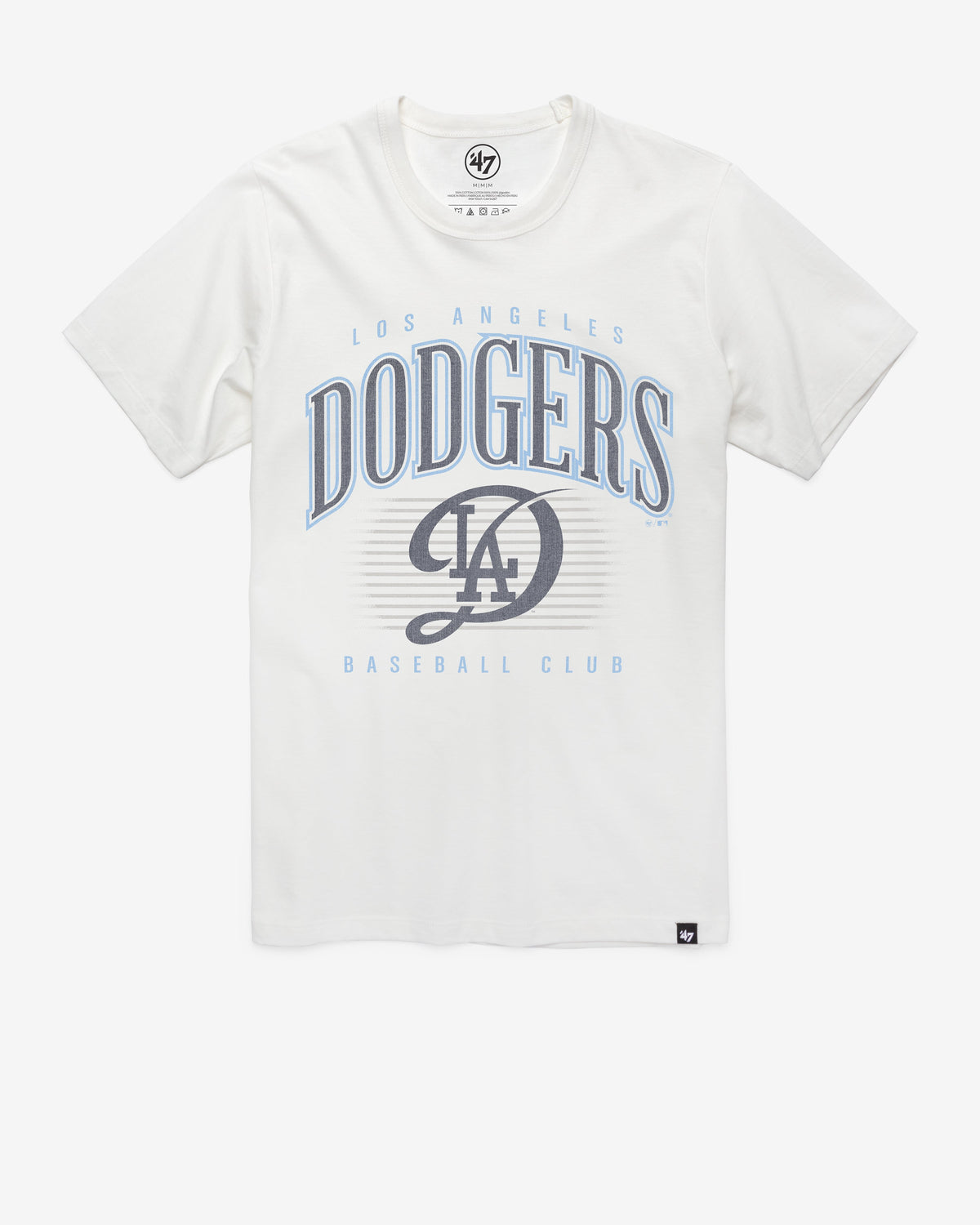 LOS ANGELES DODGERS CITY CONNECT DOUBLE HEADER '47 FRANKLIN TEE WHITE WASH