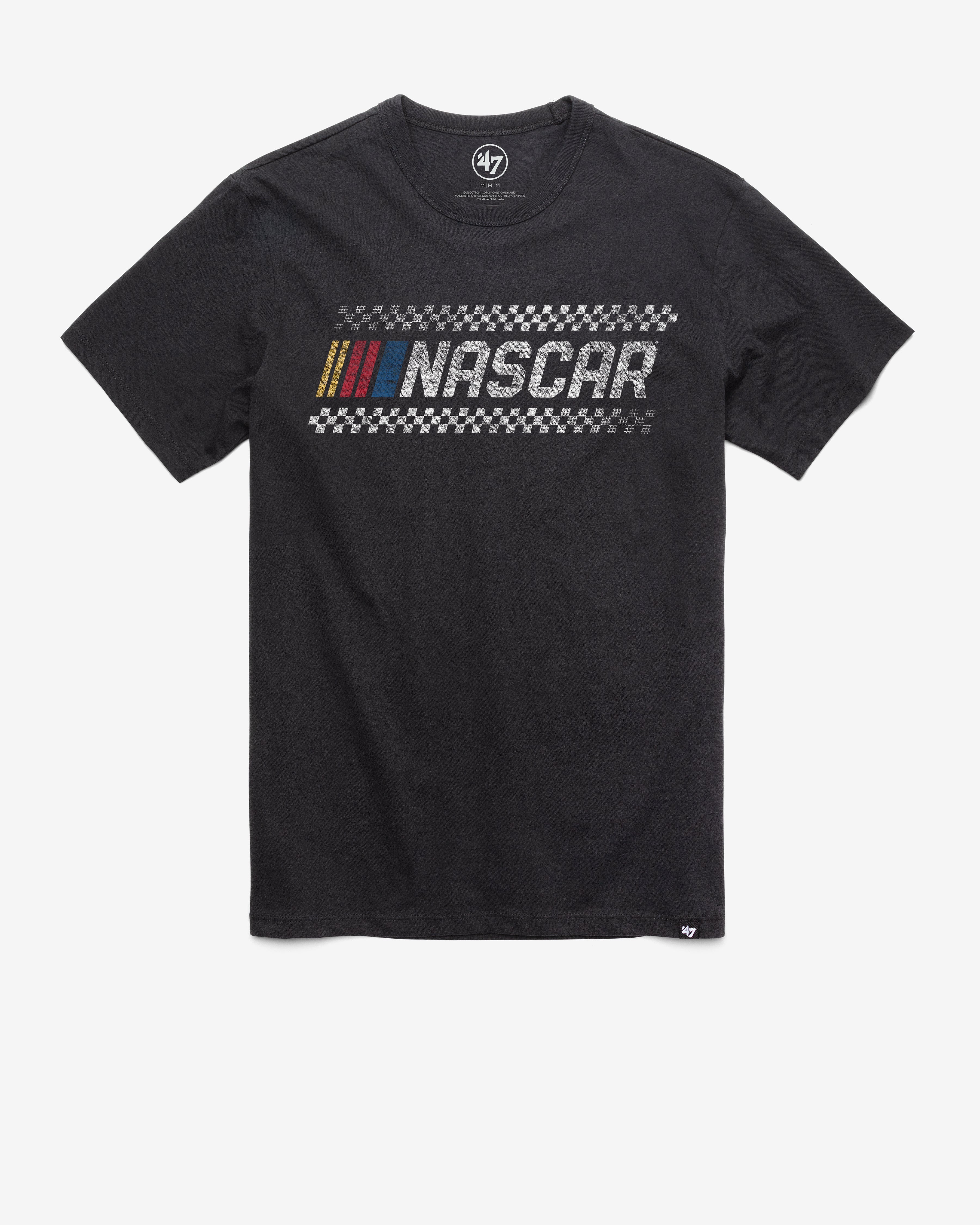 NASCAR CHECKERED PRIME '47 FRANKLIN TEE FLINT BLACK