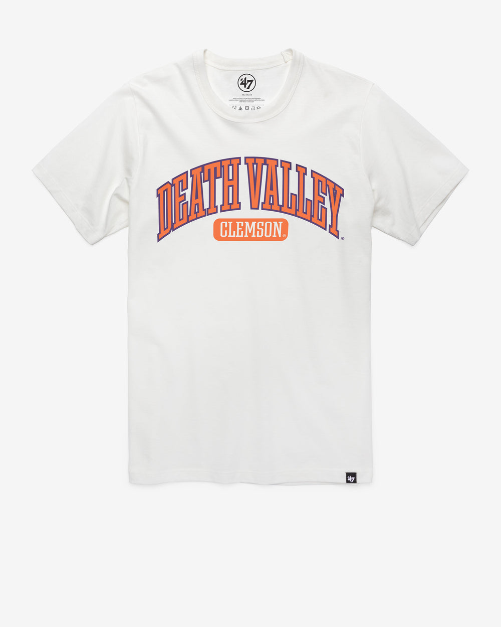 CLEMSON TIGERS LOCAL ARCH '47 FRANKLIN TEE WHITE WASH