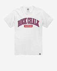KANSAS JAYHAWKS LOCAL ARCH '47 FRANKLIN TEE WHITE WASH