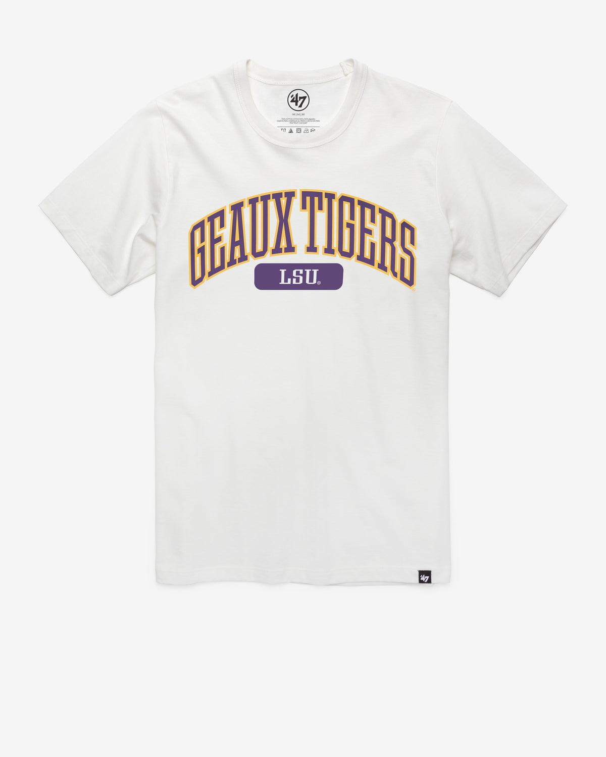 LOUISIANA STATE TIGERS LSU LOCAL ARCH '47 FRANKLIN TEE WHITE WASH