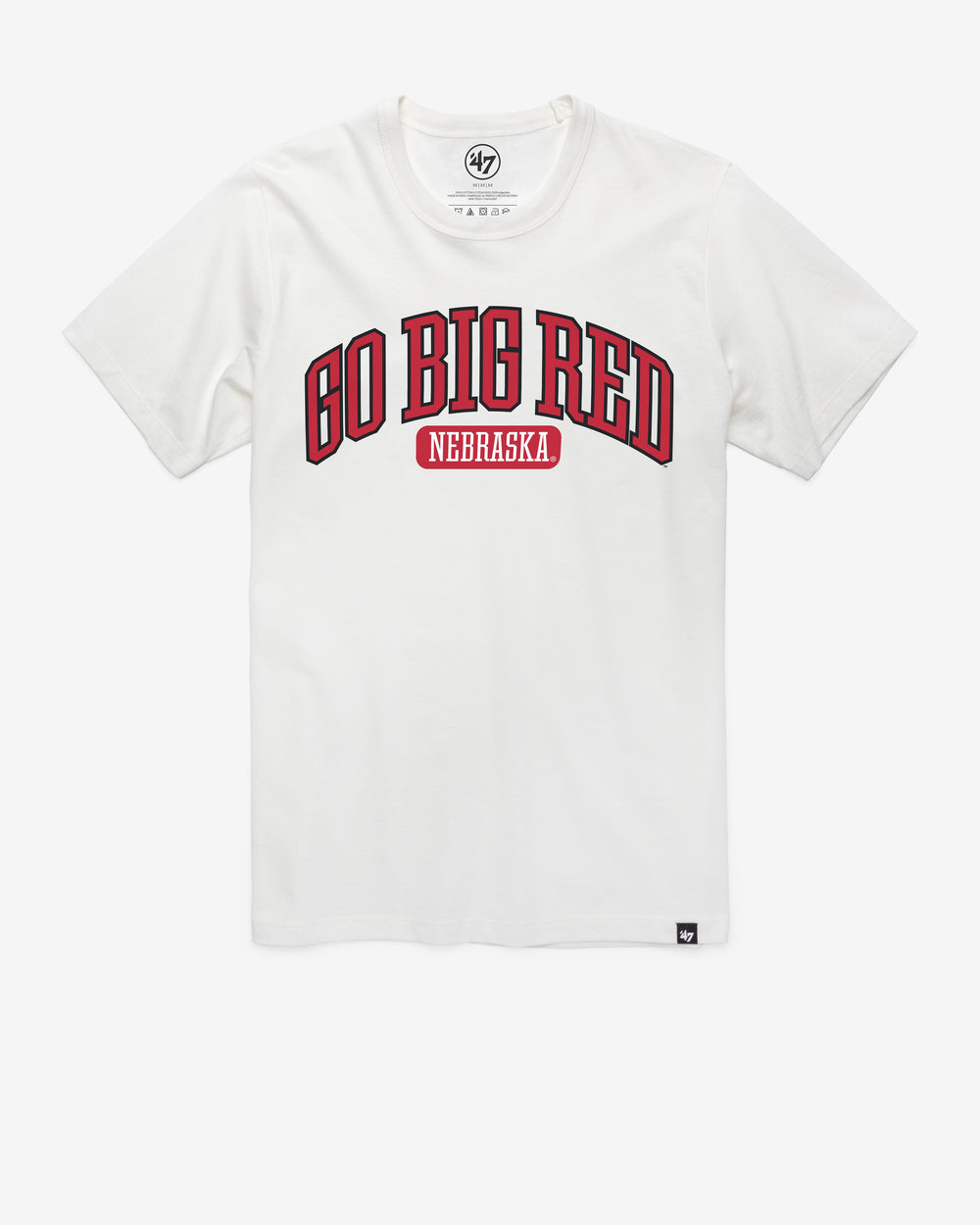 NEBRASKA CORNHUSKERS LOCAL ARCH '47 FRANKLIN TEE WHITE WASH