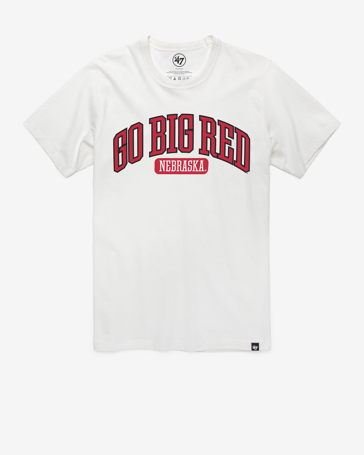 NEBRASKA CORNHUSKERS LOCAL ARCH '47 FRANKLIN TEE WHITE WASH