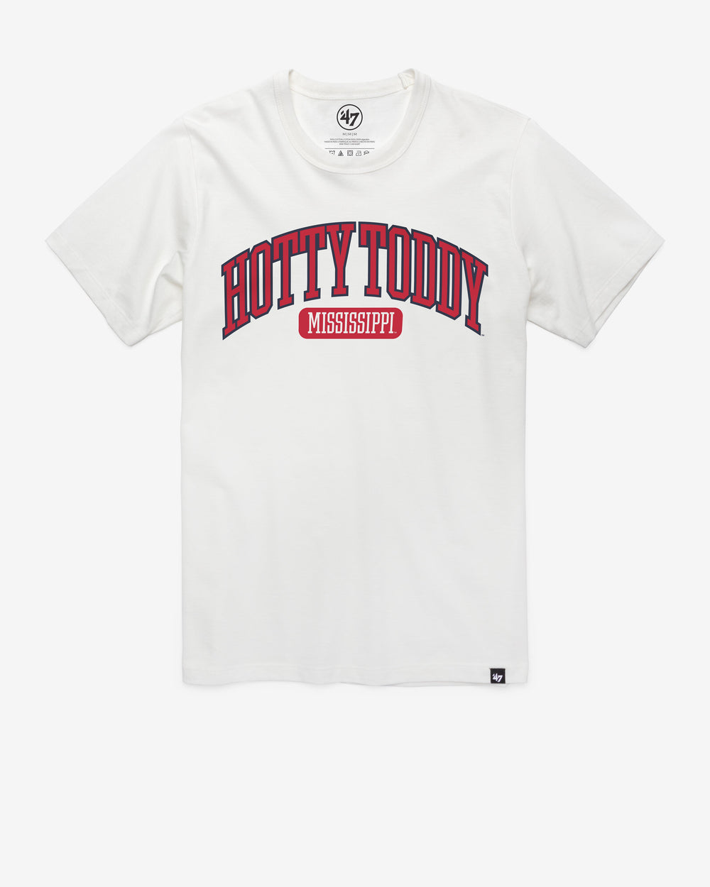 MISSISSIPPI REBELS LOCAL ARCH '47 FRANKLIN TEE WHITE WASH