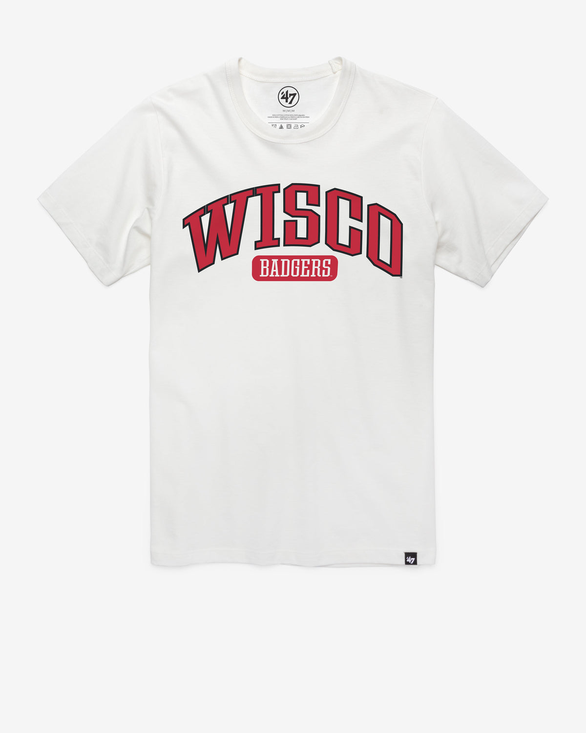 WISCONSIN BADGERS LOCAL ARCH '47 FRANKLIN TEE WHITE WASH