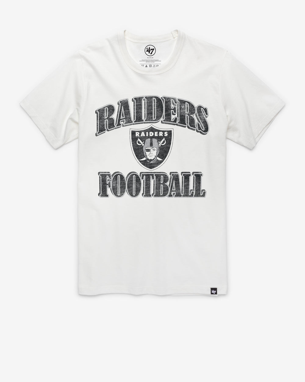 LAS VEGAS RAIDERS OVERRUN '47 FRANKLIN TEE WHITE WASH