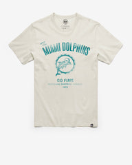 MIAMI DOLPHINS HISTORIC WIDE OPEN '47 FRANKLIN TEE DUNE