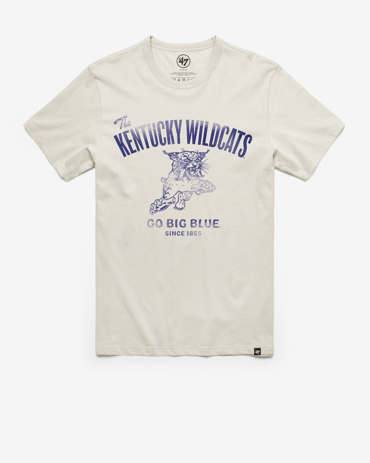 KENTUCKY WILDCATS VINTAGE WIDE OPEN '47 FRANKLIN TEE DUNE