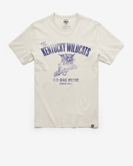 KENTUCKY WILDCATS VINTAGE WIDE OPEN '47 FRANKLIN TEE DUNE