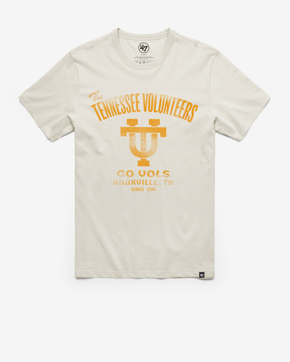 TENNESSEE VOLUNTEERS VINTAGE WIDE OPEN '47 FRANKLIN TEE DUNE