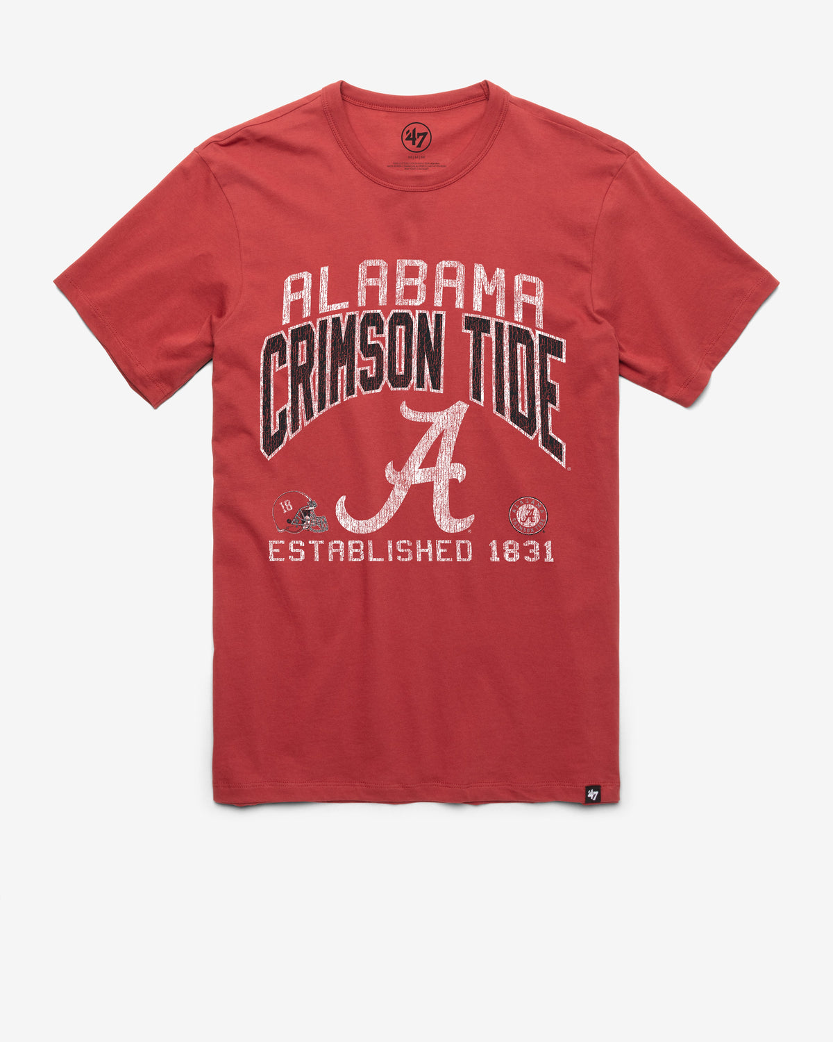 ALABAMA CRIMSON TIDE TURNED UP '47 FRANKLIN TEE MISSION RED