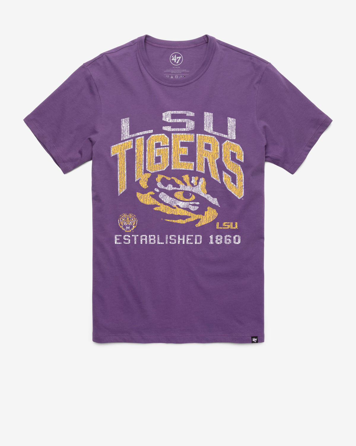 LOUISIANA STATE TIGERS LSU TURNED UP '47 FRANKLIN TEE REGENT PURPLE