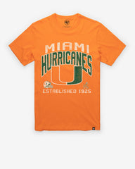 MIAMI HURRICANES TURNED UP '47 FRANKLIN TEE SIGNAL ORANGE