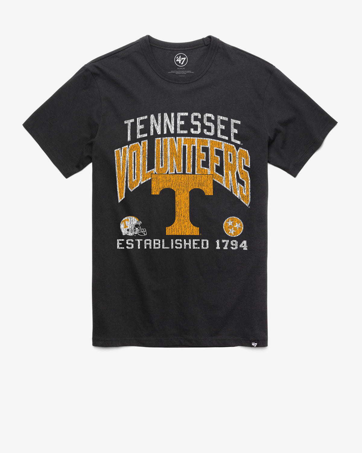 TENNESSEE VOLUNTEERS TURNED UP '47 FRANKLIN TEE FLINT BLACK