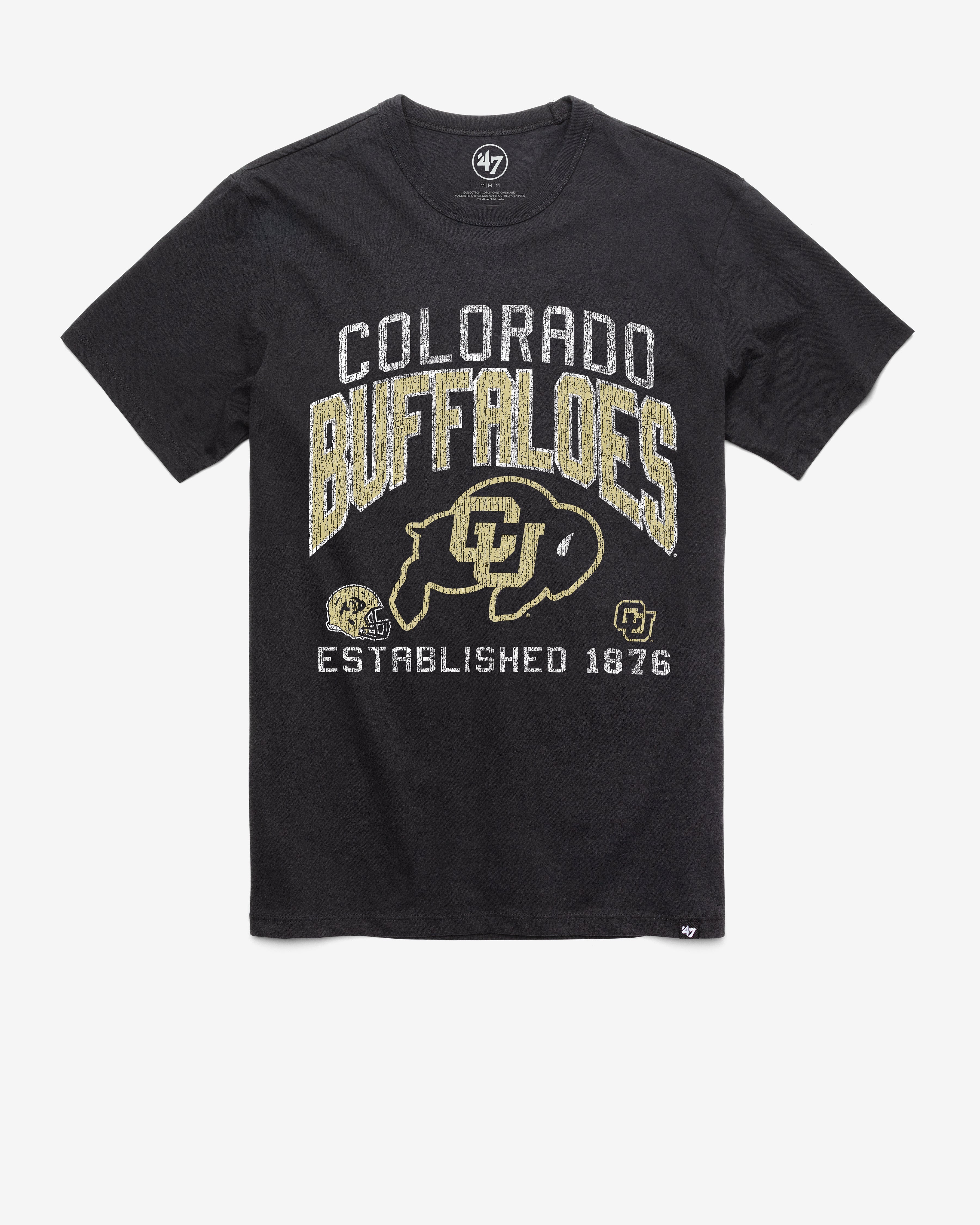 COLORADO BUFFALOES TURNED UP '47 FRANKLIN TEE FLINT BLACK