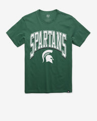 MICHIGAN STATE SPARTANS WALK TALL '47 FRANKLIN TEE ELM GREEN