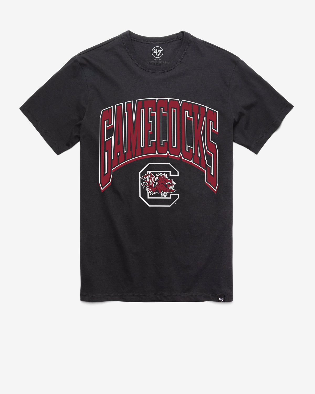 SOUTH CAROLINA GAMECOCKS WALK TALL '47 FRANKLIN TEE FLINT BLACK
