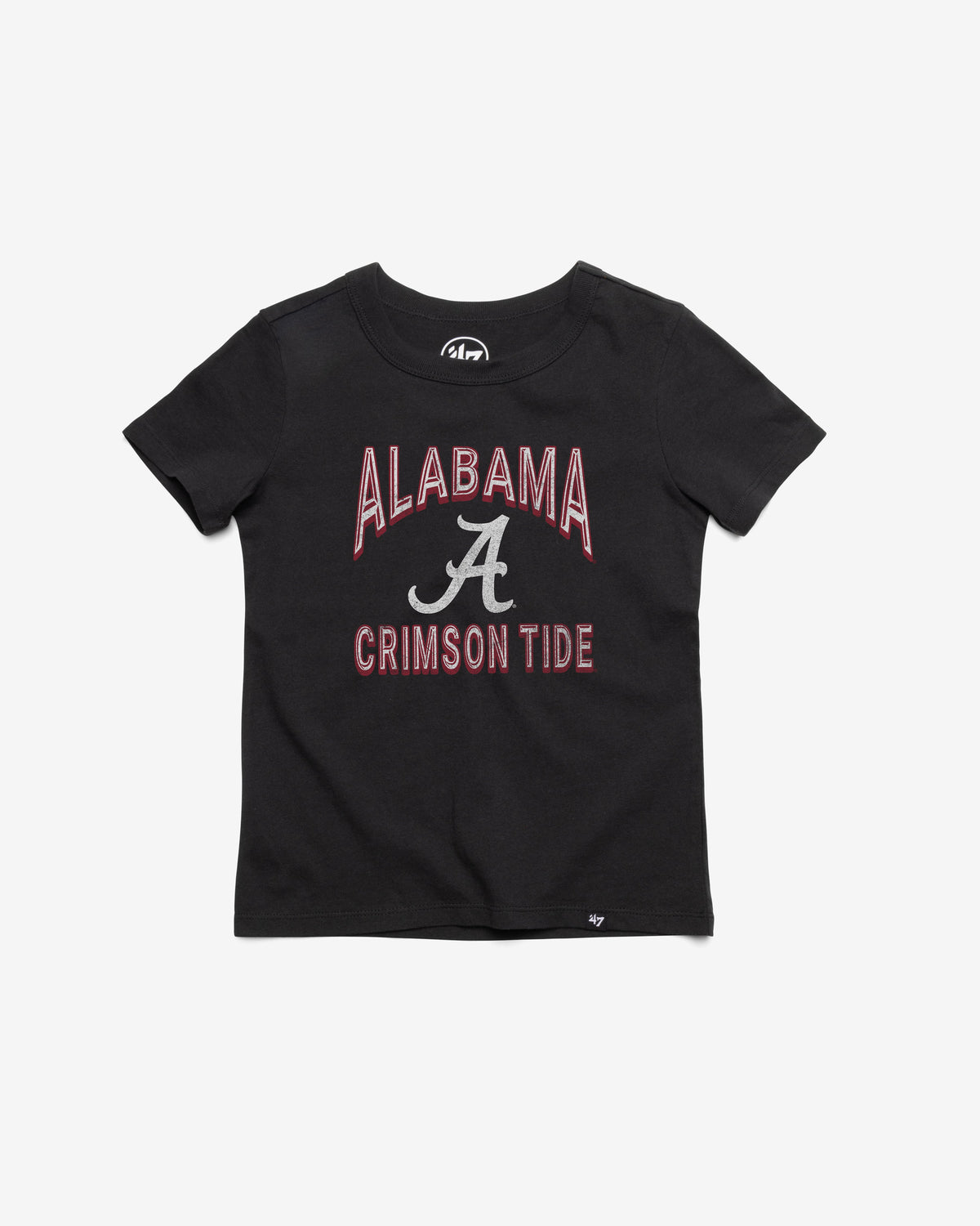 ALABAMA CRIMSON TIDE FAN OUT '47 FRANKLIN TEE KIDS FLINT BLACK