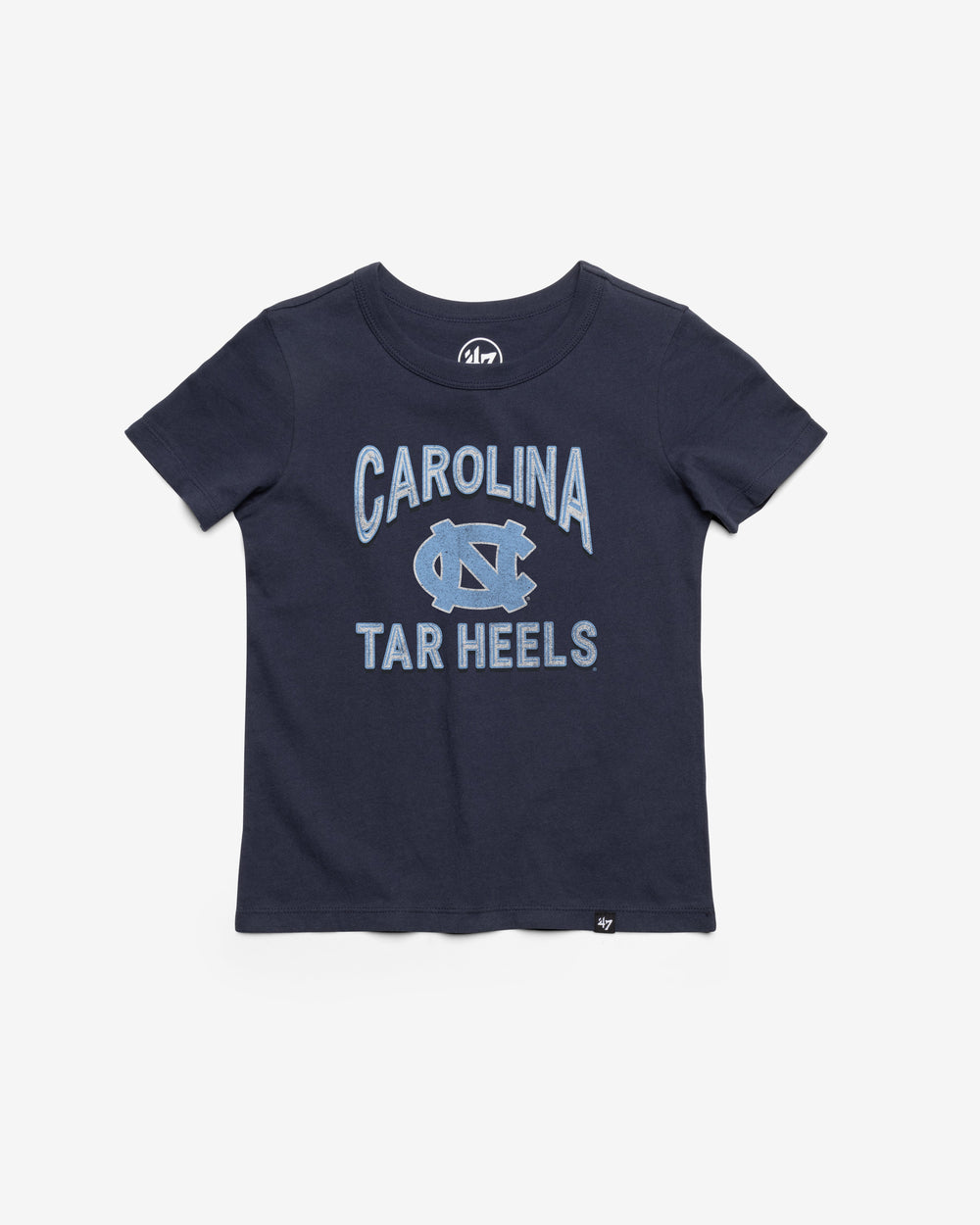 NORTH CAROLINA TAR HEELS UNC FAN OUT '47 FRANKLIN TEE KIDS ATLAS BLUE