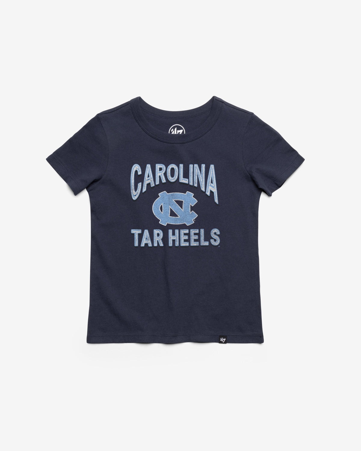 NORTH CAROLINA TAR HEELS UNC FAN OUT '47 FRANKLIN TEE KIDS ATLAS BLUE