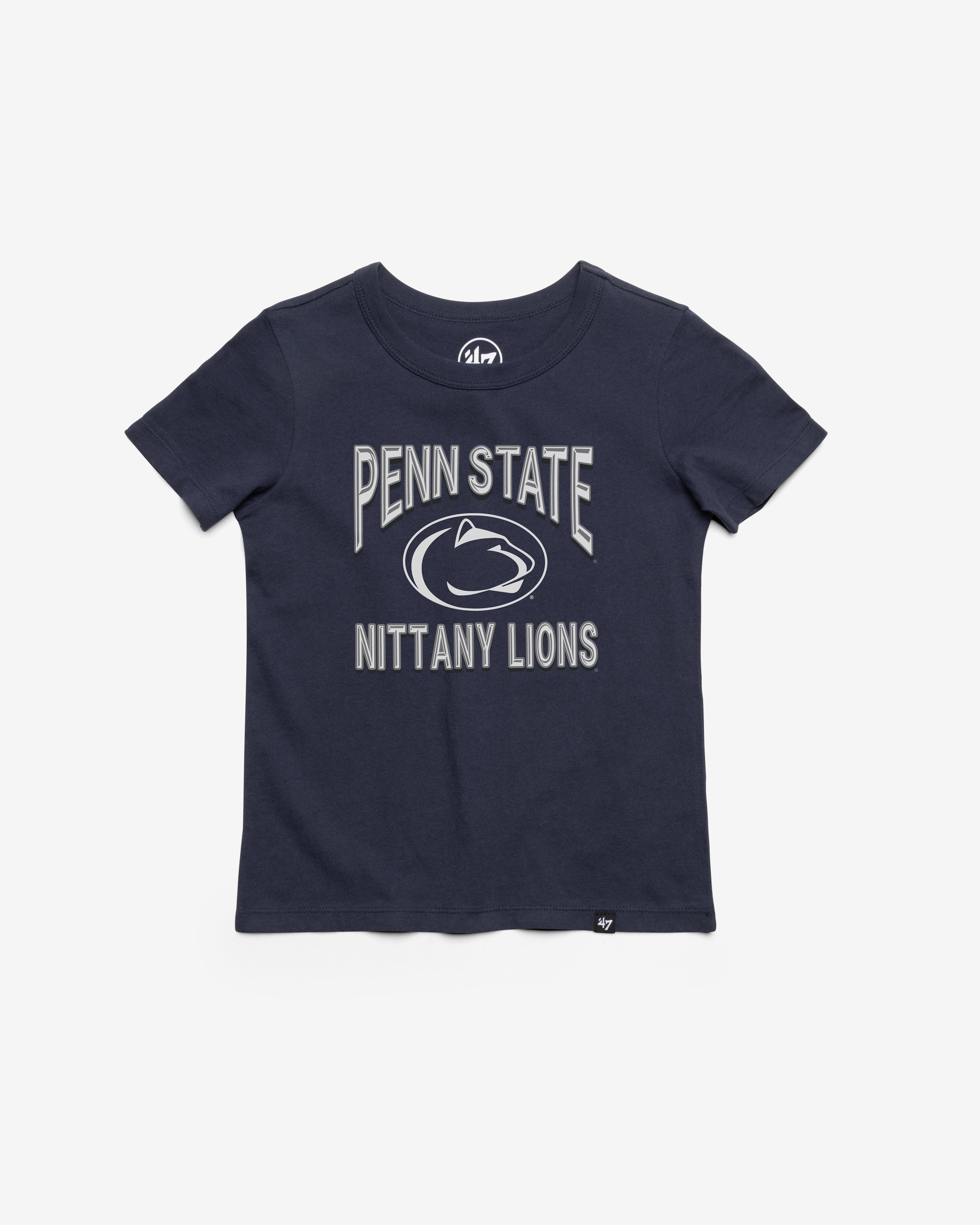 PENN STATE NITTANY LIONS FAN OUT '47 FRANKLIN TEE KIDS ATLAS BLUE