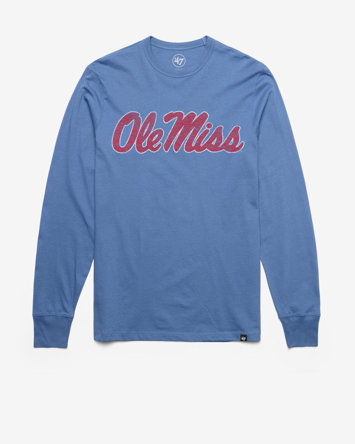 MISSISSIPPI REBELS PREMIER '47 FRANKLIN LONG SLEEVE TEE CADET BLUE
