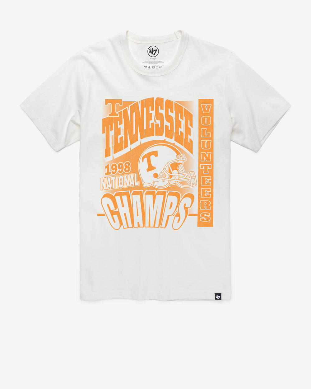 TENNESSEE VOLUNTEERS MONOCHROME '47 FRANKLIN TEE WHITE WASH