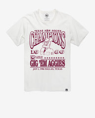 TEXAS A&M AGGIES MONOCHROME '47 FRANKLIN TEE WHITE WASH