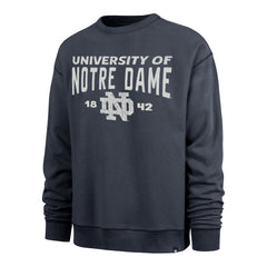NOTRE DAME FIGHTING IRISH DUSTED WINDSOR '47 RIVER CREW DUSTED MIDNIGHT