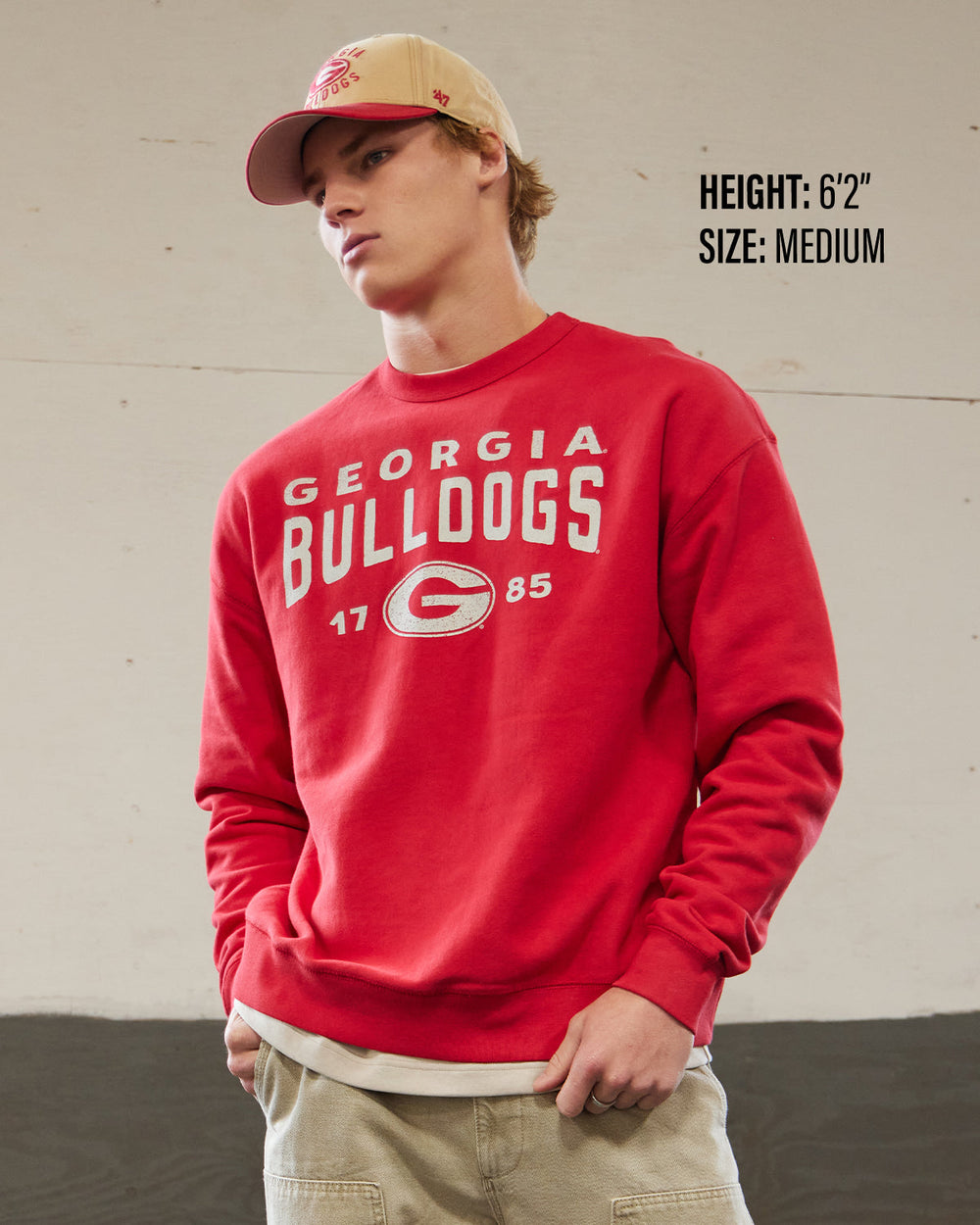 NOTRE DAME FIGHTING IRISH DUSTED WINDSOR '47 RIVER CREW DUSTED MIDNIGHT