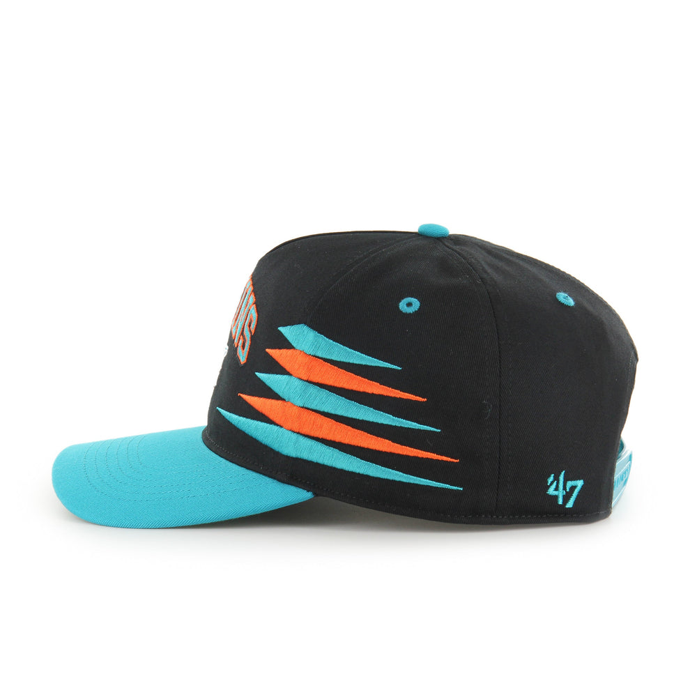 MIAMI DOLPHINS DIAMOND CUT '47 HITCH RF RELAXED FIT BLACK