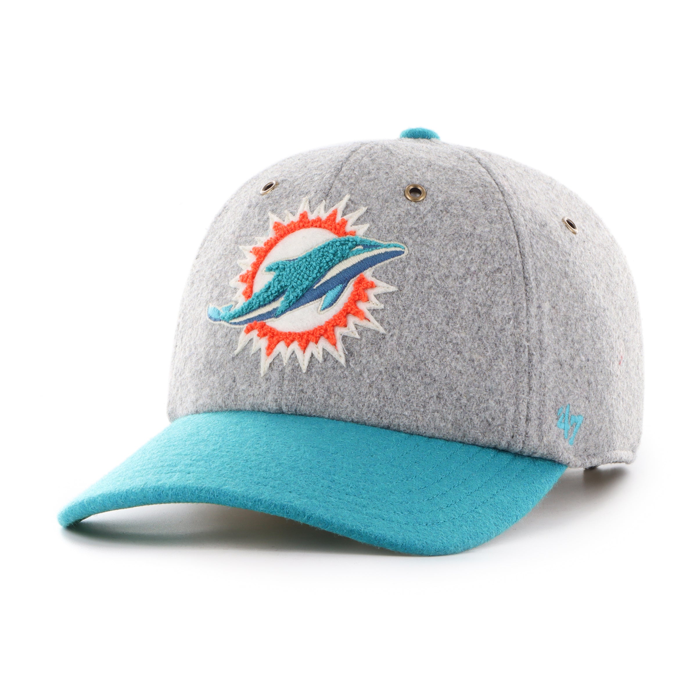 MIAMI DOLPHINS OFF CAMPUS '47 CLEAN UP MID FIT GRAY