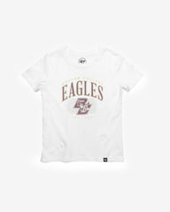 BOSTON COLLEGE EAGLES BC DOUBLE HEADER '47 FRANKLIN TEE KIDS WHITE WASH