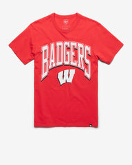 WISCONSIN BADGERS WALK TALL '47 FRANKLIN TEE RACER RED