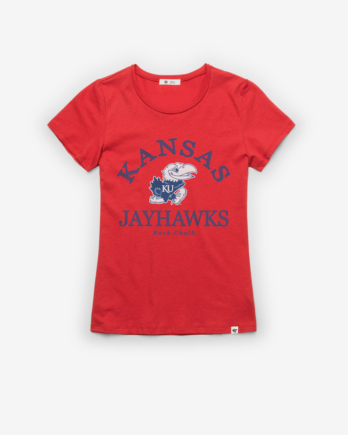 KANSAS JAYHAWKS FRESH START '47 FRANKIE TEE WOMENS RACER RED