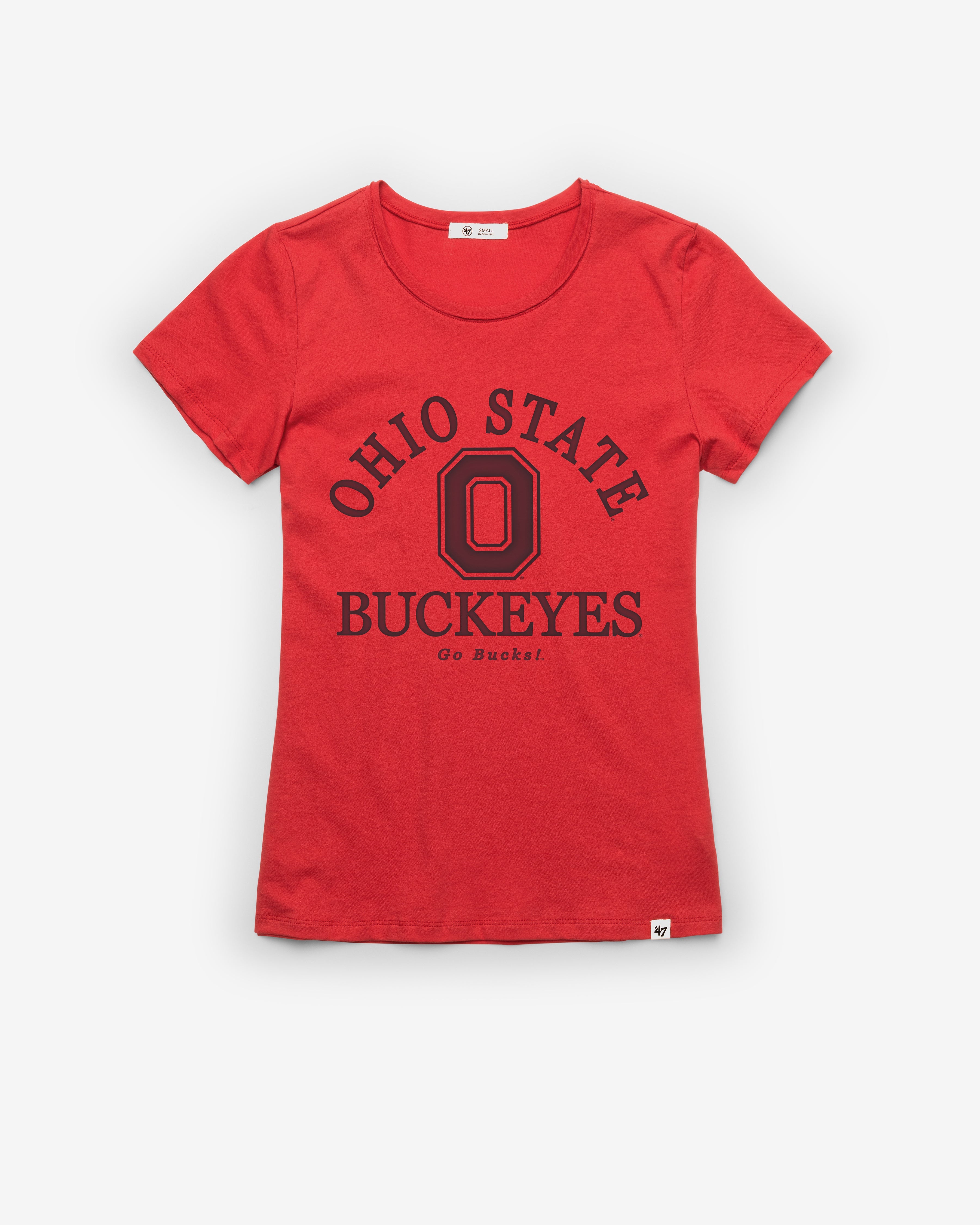OHIO STATE BUCKEYES FRESH START '47 FRANKIE TEE WOMENS RACER RED