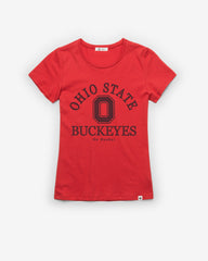 OHIO STATE BUCKEYES FRESH START '47 FRANKIE TEE WOMENS RACER RED