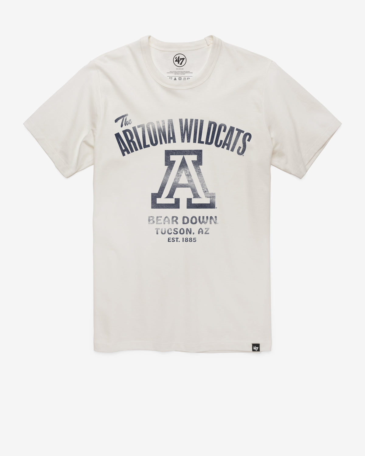 ARIZONA WILDCATS VINTAGE WIDE OPEN '47 FRANKLIN TEE DUNE