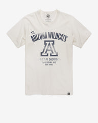ARIZONA WILDCATS VINTAGE WIDE OPEN '47 FRANKLIN TEE DUNE