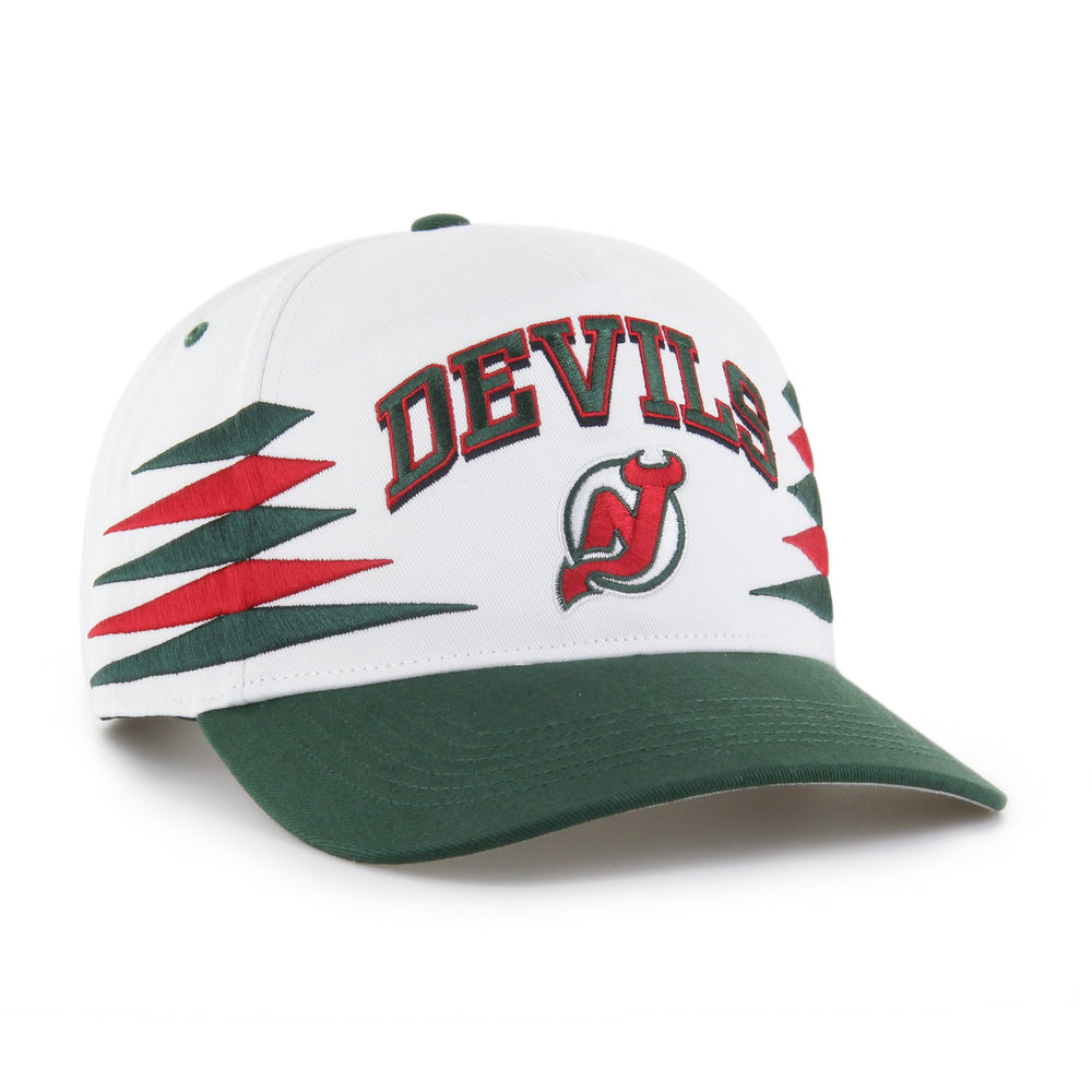 NEW JERSEY DEVILS VINTAGE DIAMOND CUT '47 HITCH WHITE