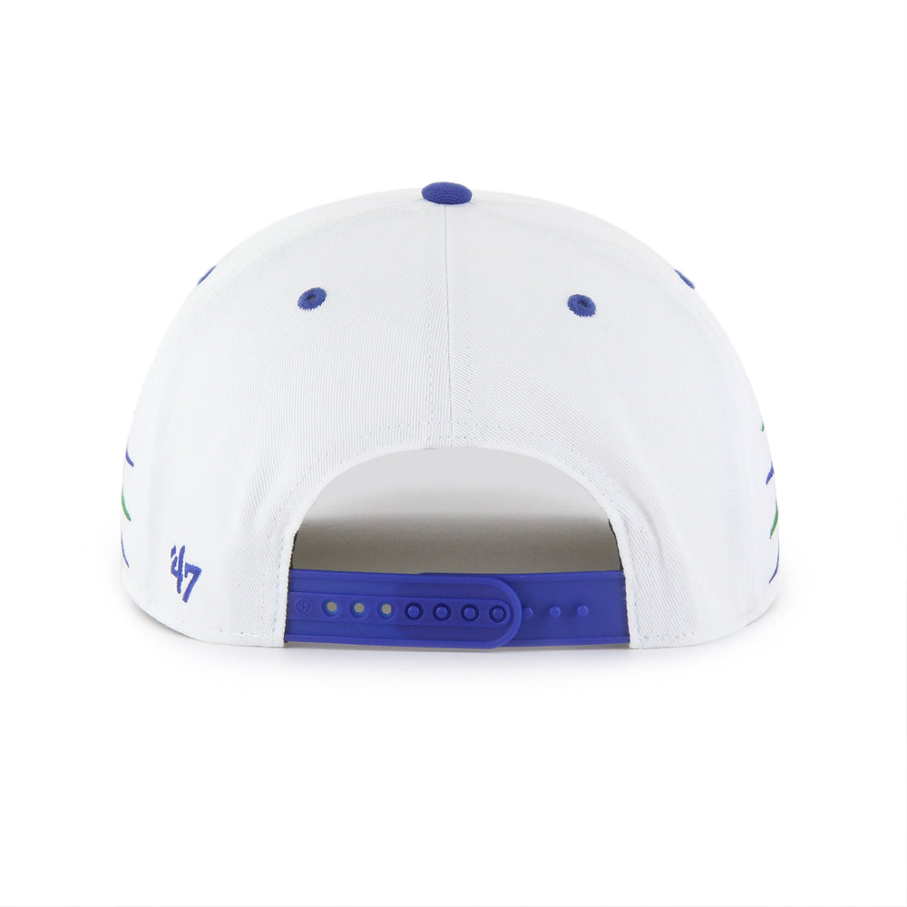 HARTFORD WHALERS VINTAGE DIAMOND CUT '47 HITCH WHITE