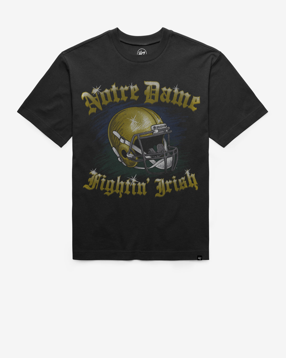 NOTRE DAME FIGHTING IRISH SIGMA '47 FOUNDATION TEE FLINT BLACK