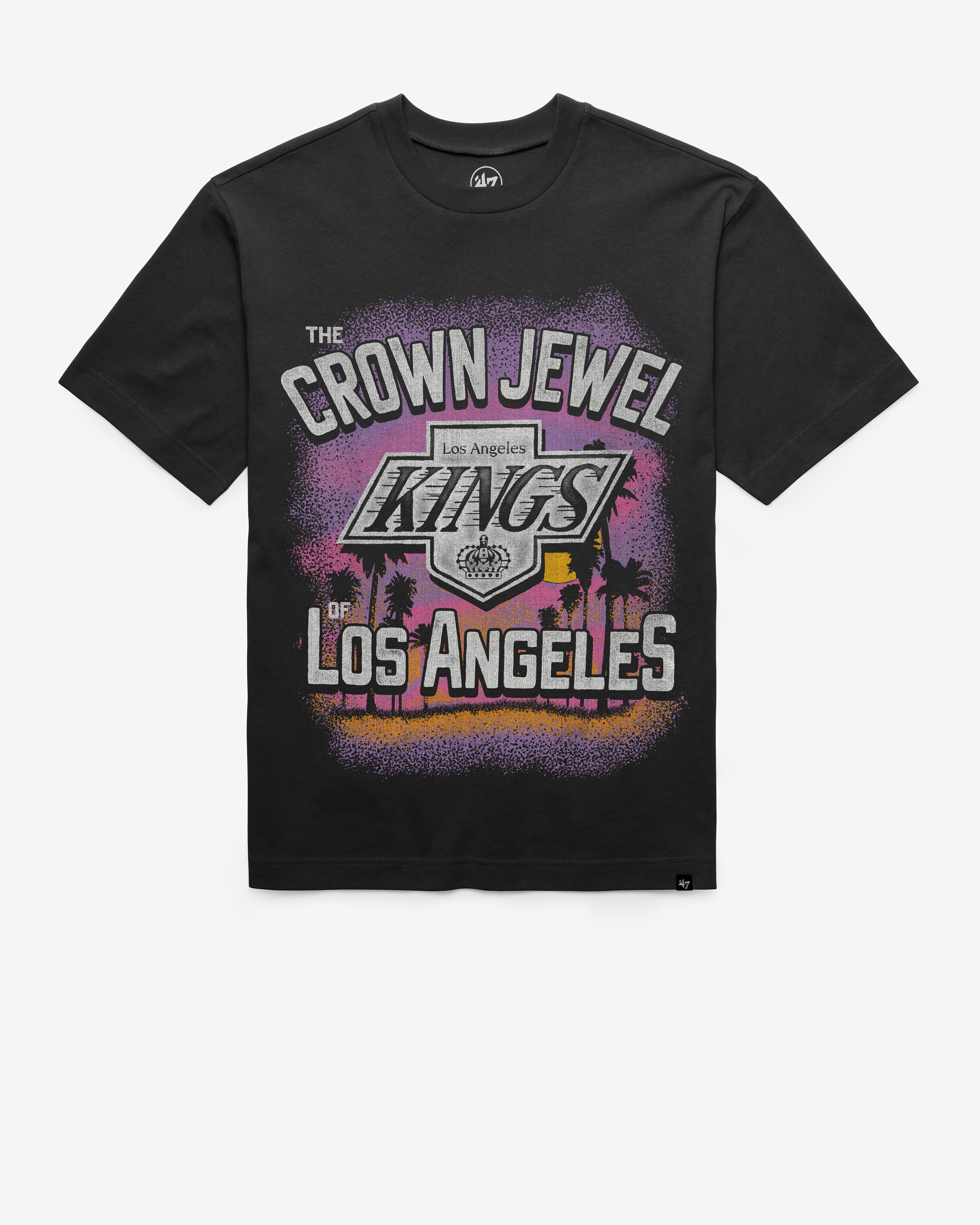 LOS ANGELES KINGS VINTAGE SIGMA '47 FOUNDATION TEE FLINT BLACK