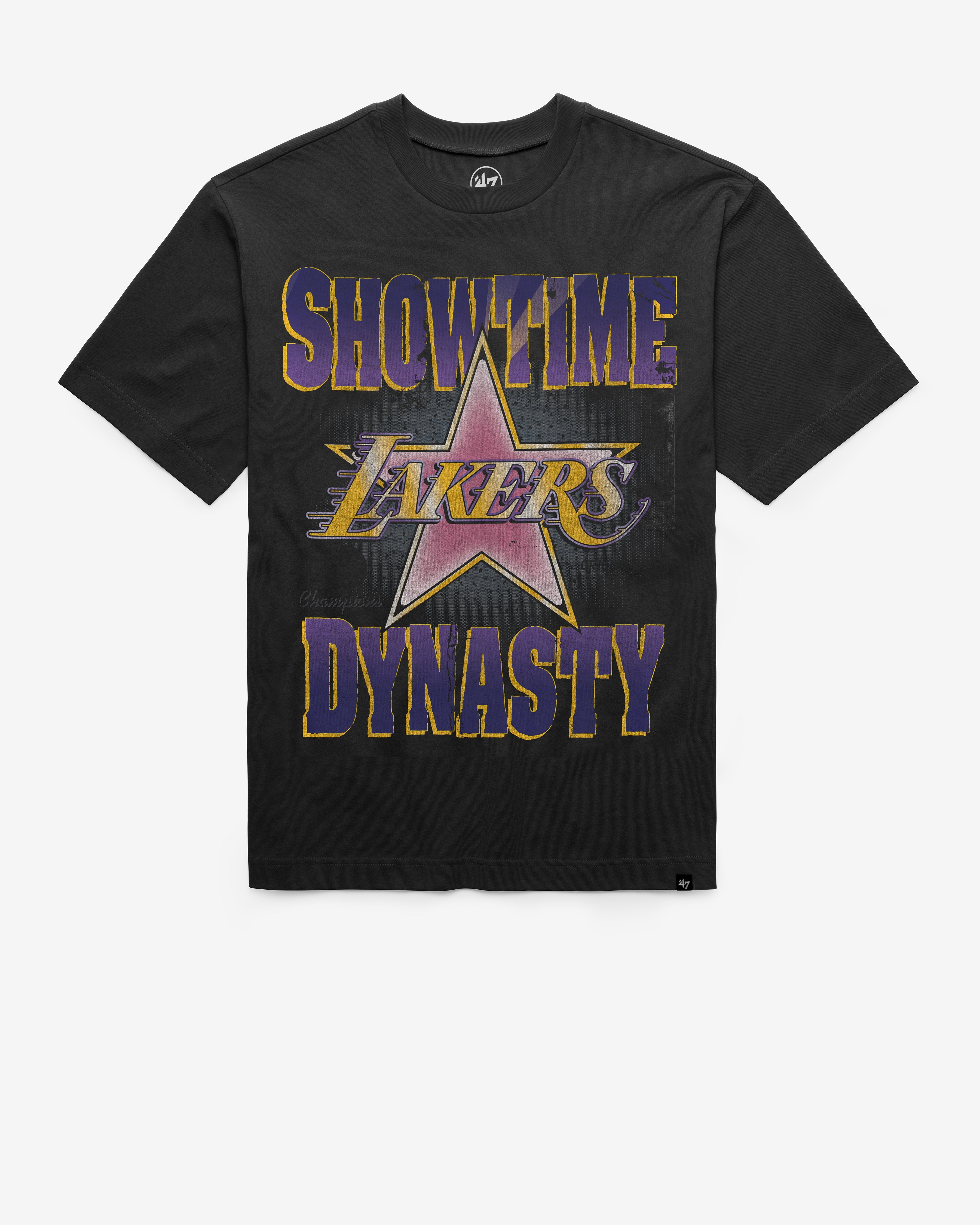 LOS ANGELES LAKERS CHAMPIONS SIGMA '47 FOUNDATION TEE FLINT BLACK