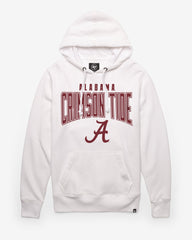 ALABAMA CRIMSON TIDE TEAM ELEMENTS ARCH '47 HEADLINE HOOD WHITE WASH