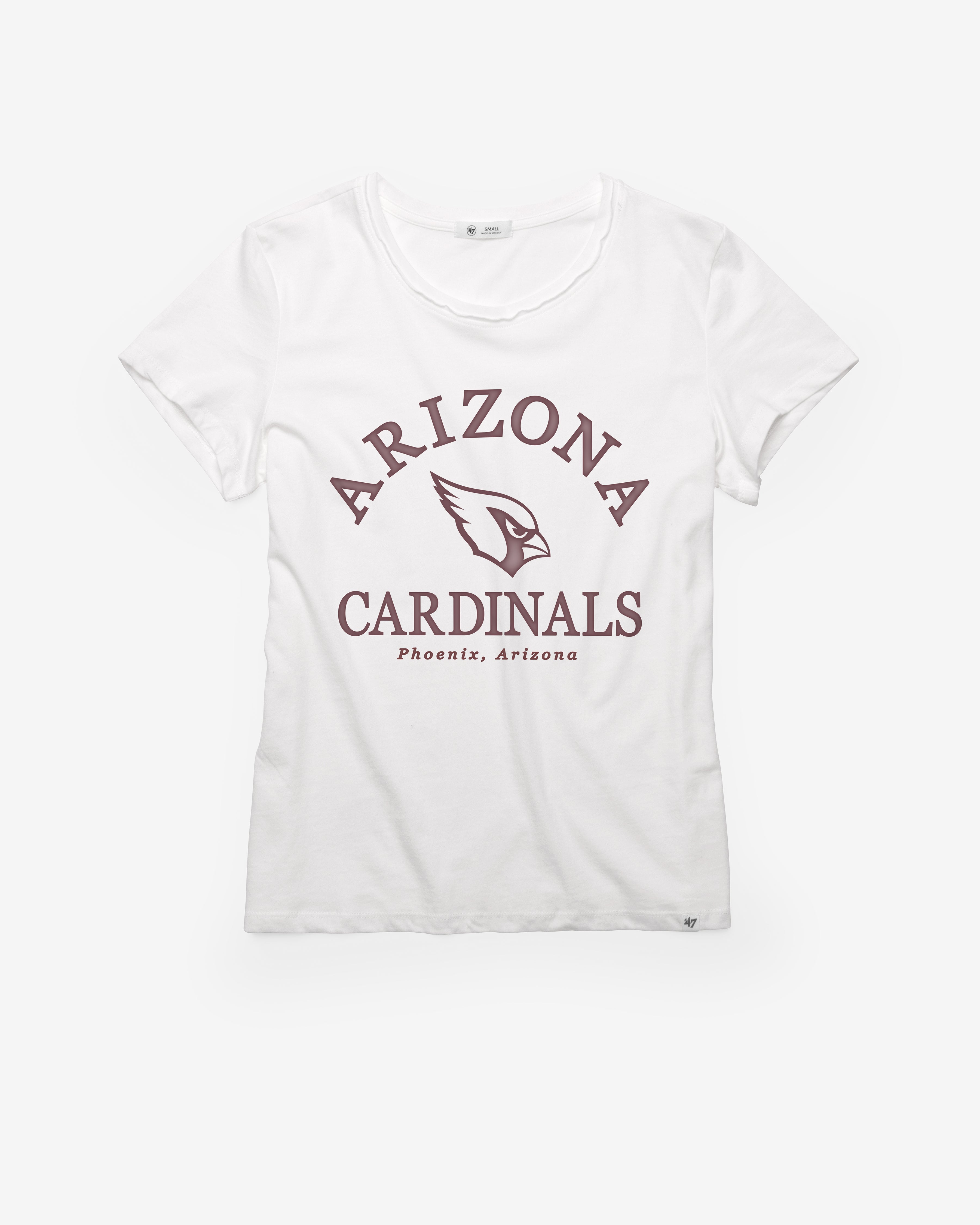 ARIZONA CARDINALS FRESH START '47 FRANKIE TEE WOMENS WHITE WASH