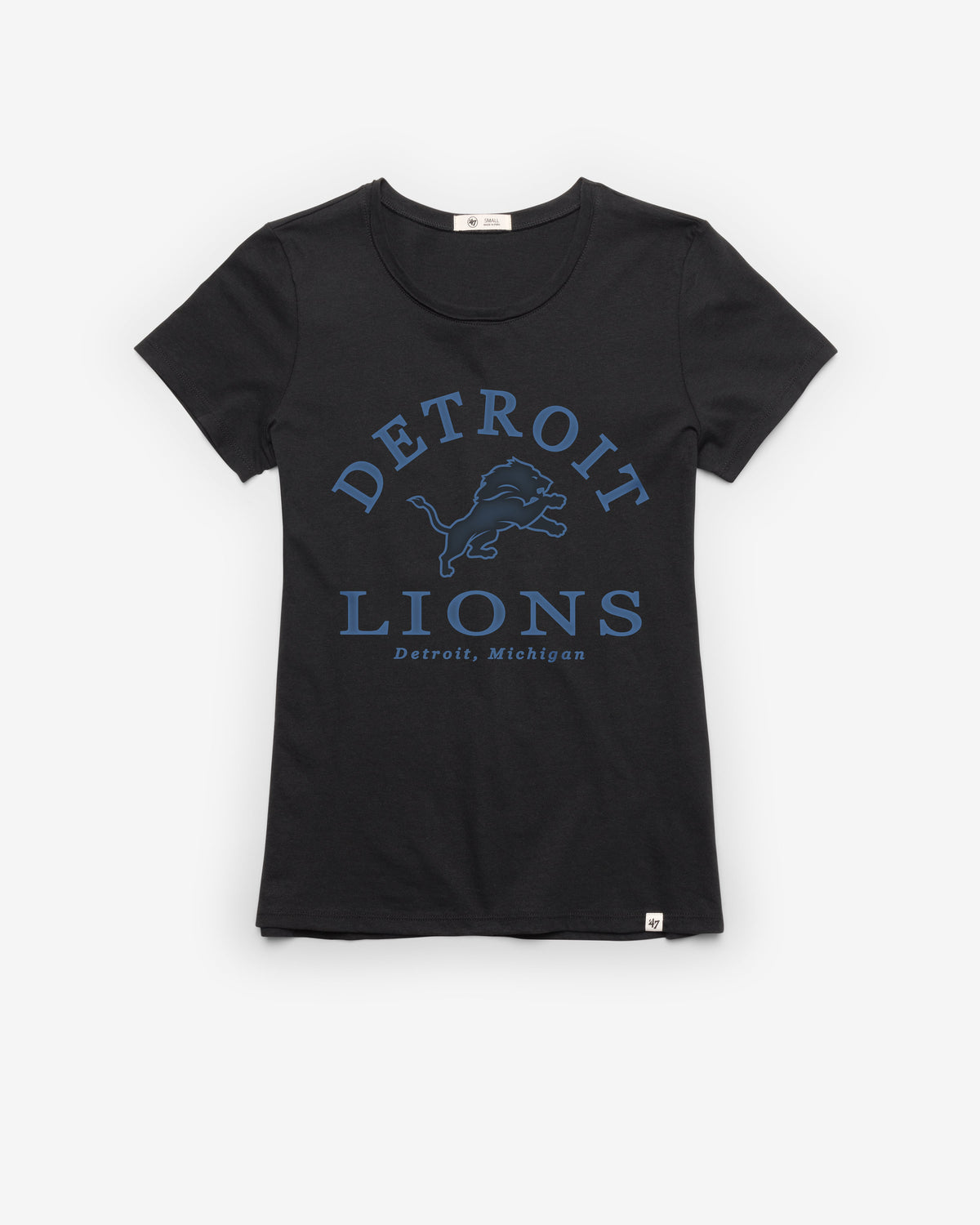 DETROIT LIONS FRESH START '47 FRANKIE TEE WOMENS FLINT BLACK