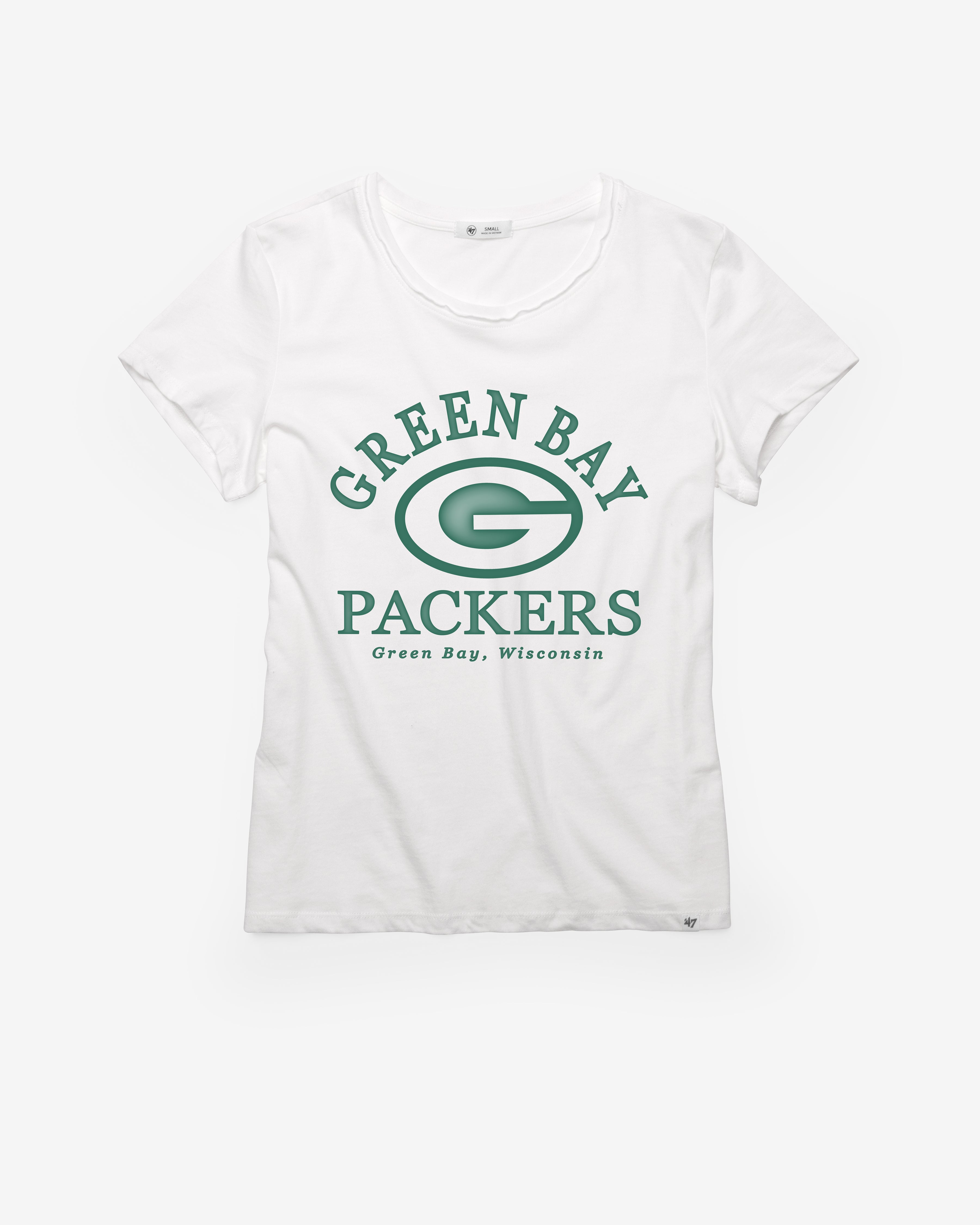 GREEN BAY PACKERS FRESH START '47 FRANKIE TEE WOMENS WHITE WASH