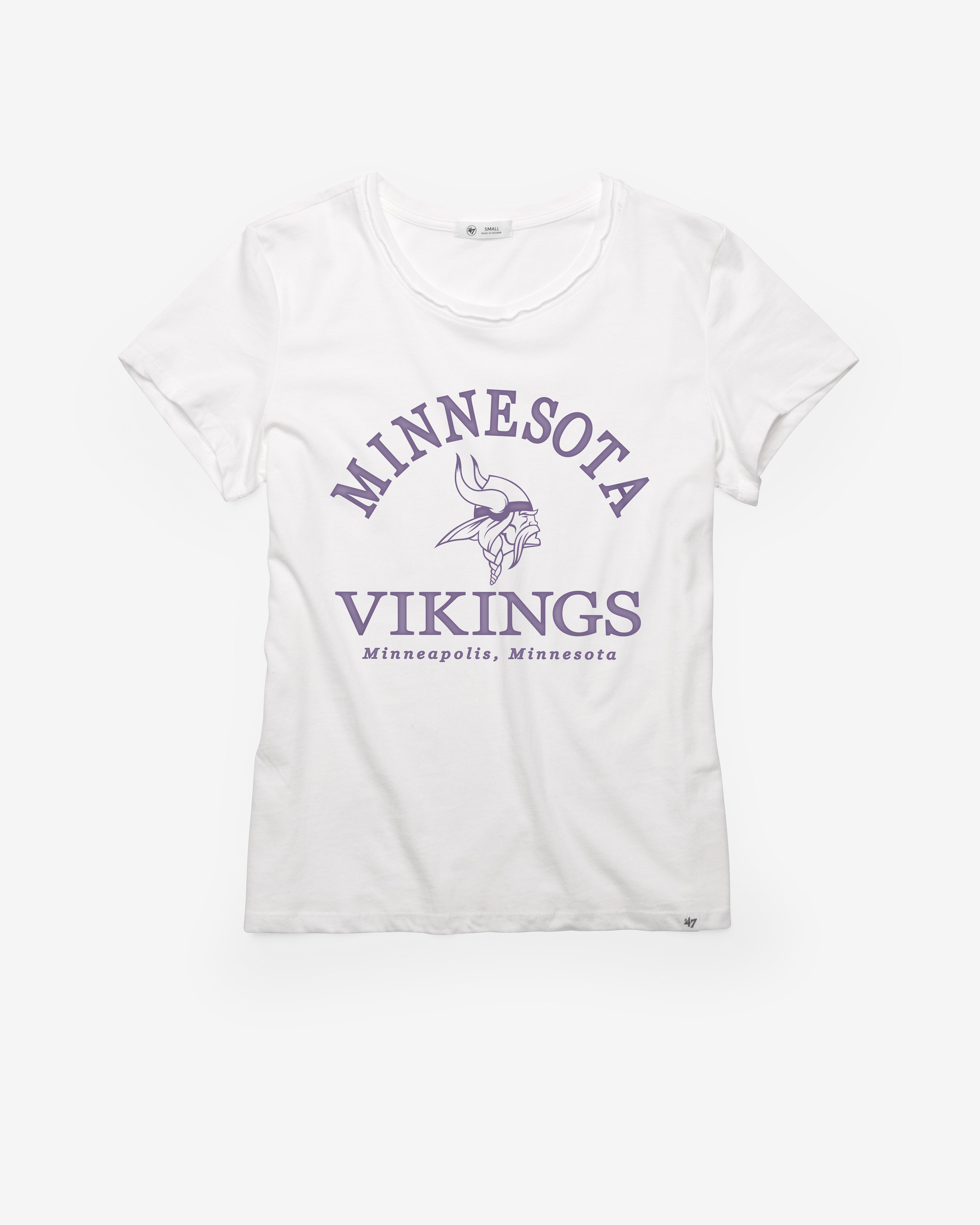 MINNESOTA VIKINGS FRESH START '47 FRANKIE TEE WOMENS WHITE WASH