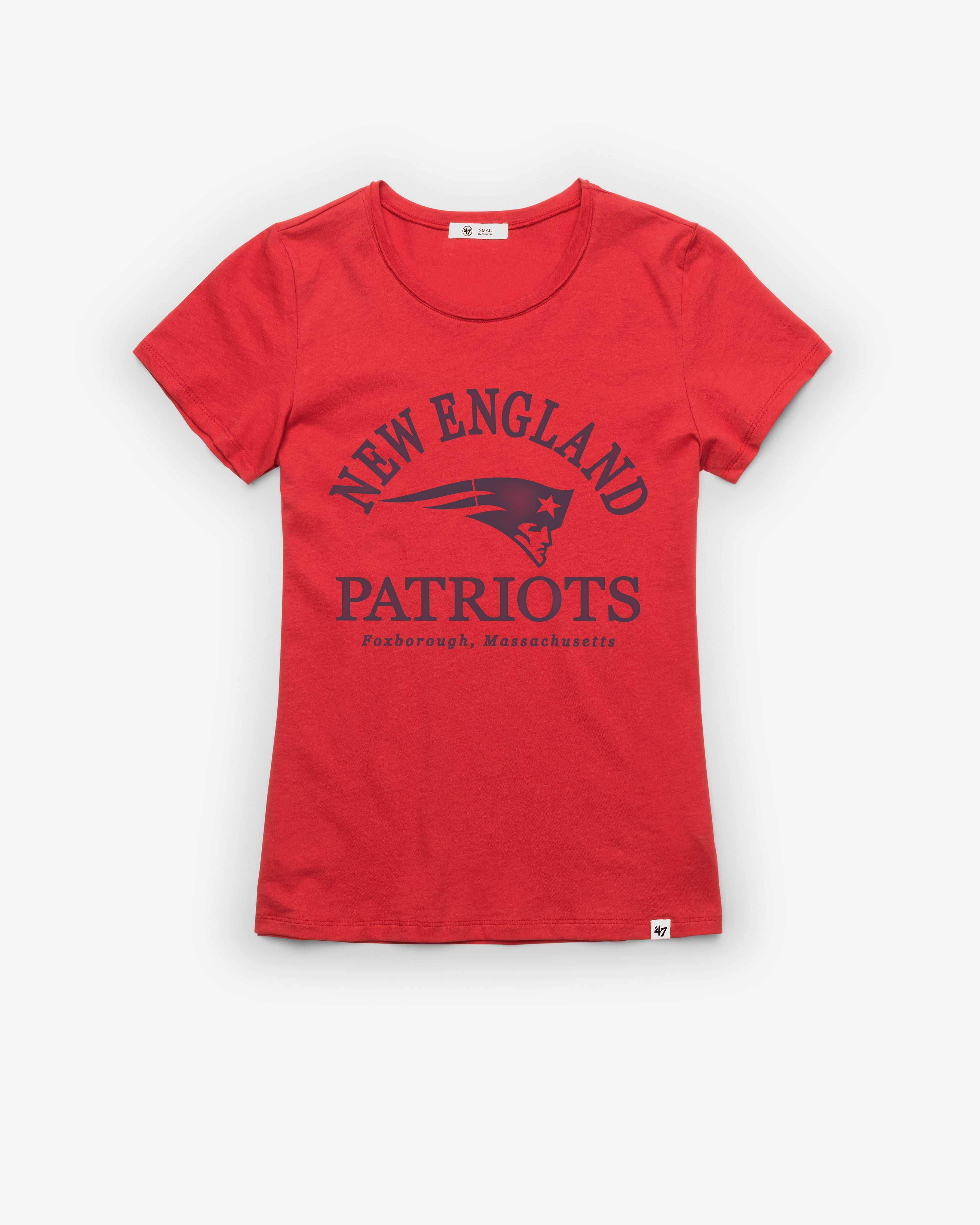 NEW ENGLAND PATRIOTS FRESH START '47 FRANKIE TEE WOMENS RACER RED